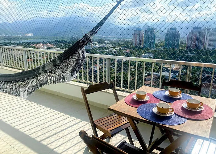Barra Exclusivo: Piscina Aquecida,Varanda C/ Vista Rio de Janeiro